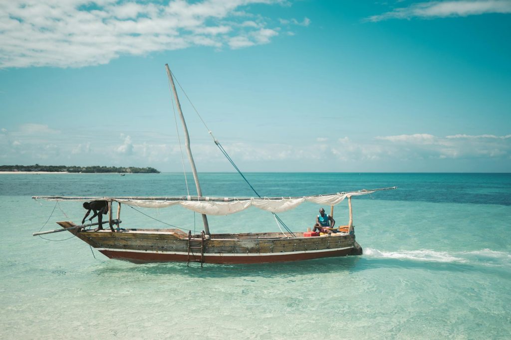 two men on a fishing boat